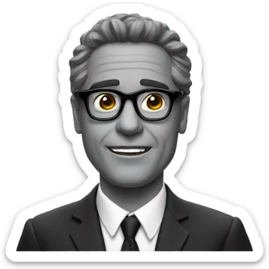 maestro moreno con gafas sticker