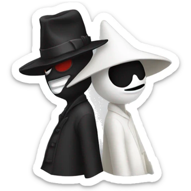 Spy vs spy emoji sticker