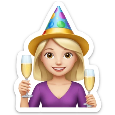 A partir de celle image cree une version pareil mais joyeux  sticker