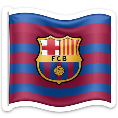 Create FC Barcelona flag emoji sticker