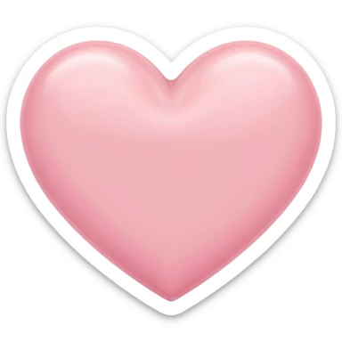 Pastel pink heart sticker