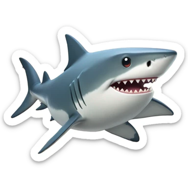 Shark with Z on it sticker