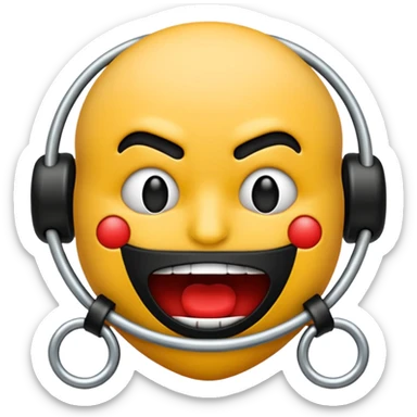 Bdsm gagged emoji sticker