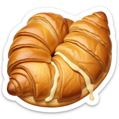 croissant eating croissant sticker