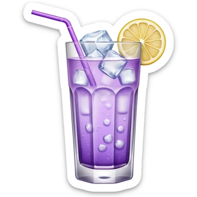 Cocktail light purple with high glass sticker
