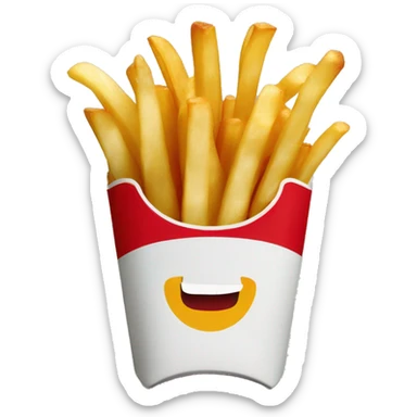 McDonald’s French fries sticker