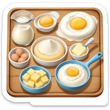 baking ingredients sticker