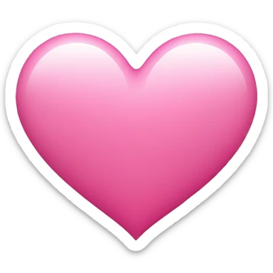 Pink heart sticker