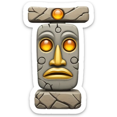 taş totem sticker