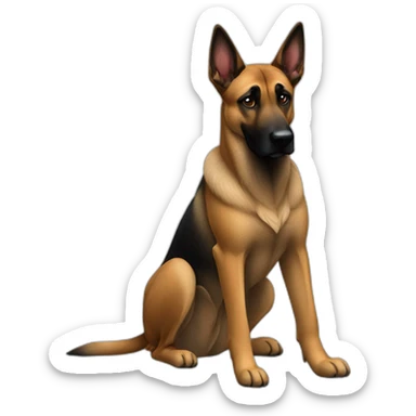 Malinois croisé berger allemand sticker