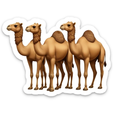 сделай фото верблюдов  sticker