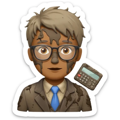 accountant covered in shit sticker