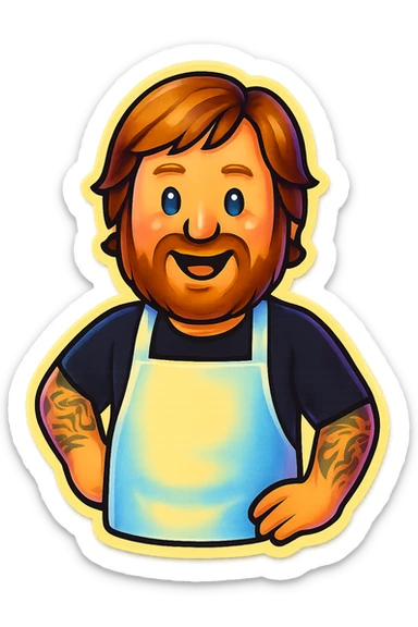 Create an emoji based on this person's appearance. Use a fun, expressive style suitable for emoji, in a retro stickers style. sticker