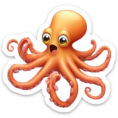 Octopus with sunscreen  sticker