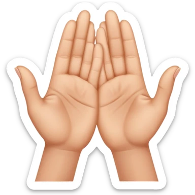 yoni mudra hand gesture sticker