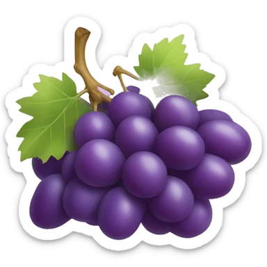 3D Grapes emoji  sticker