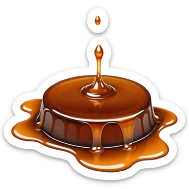 Puddle of oily sauce sticker