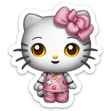 hello kitty chibi sticker