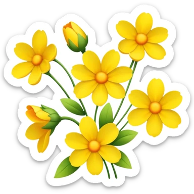 Flores Amarillas  sticker