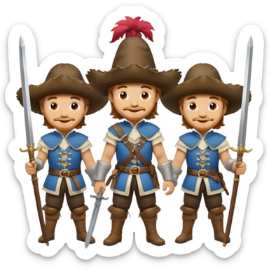 3 musketeers sticker