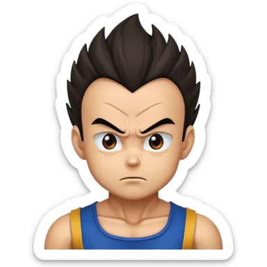 Vegeta cansado  sticker