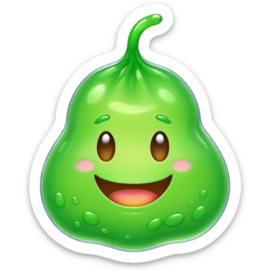 Slime emoji in a packet like in stores like regular onnea but just as emoji sticker