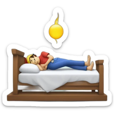 Ash ketchum on his deathbed sticker