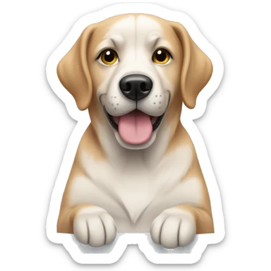 Dog having spa day sticker