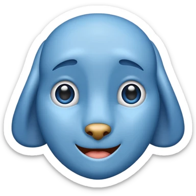 BLUE TICK white background  sticker