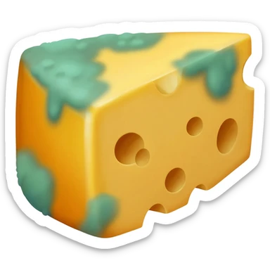 Moldy cheddar cheese sticker