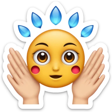 se frotte les mains entre elles avec un regard malicieux sticker