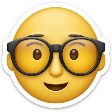 Cool emoji lowering sunglasses to look over them with raised eyebrows. sticker