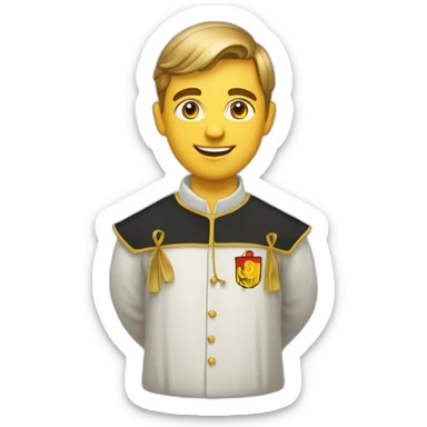 Étudiant belge baptisé sticker