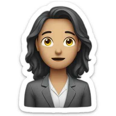 Office employee losing the will to live sticker