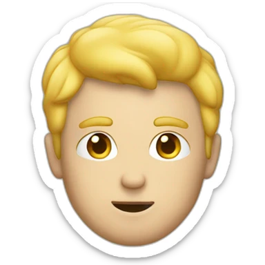 Homme blond en train de fumer sticker