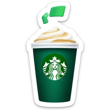 Starbucks coffe cup sticker