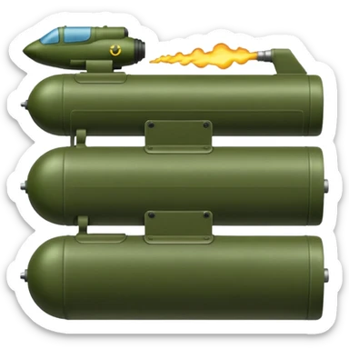 high quality emoji style factory in military green color, cool and modern design, no smoke, visually appealing sticker