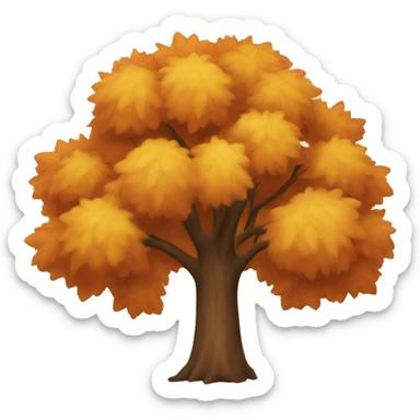 An Autumn tree sticker