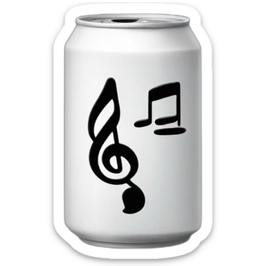 Une canette de coca qui bouge au rythme de la musique. sticker