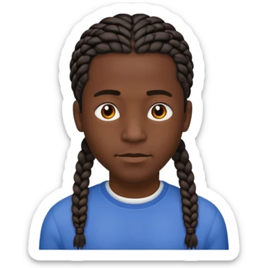 👦🏽 punle trenzas cortas de hombres pero que sea moreno  sticker