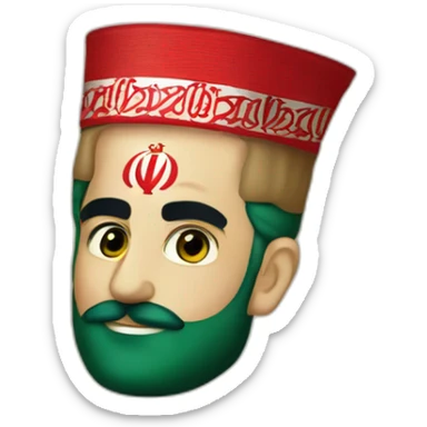 The flag of Iran at the time of Reza Shah sticker