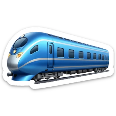 blue passenger train sticker