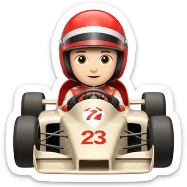 Formula racer sticker