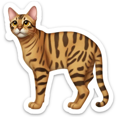 Bengal cat sticker