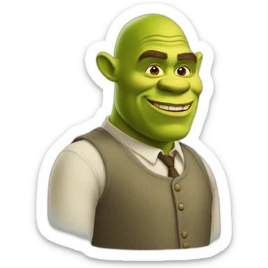 shrek bussines sticker