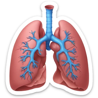 Damaged respiratory organs sticker