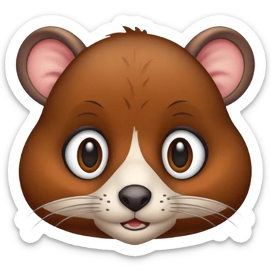 Il s'agit d'un raton laveur aventurier-voleur, L'emote est son visage surpris sticker