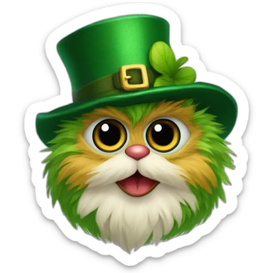 furby-leprechaun sticker