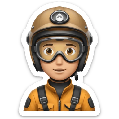 dirtbike rider face with helmet and goggles on sticker