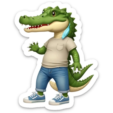 Cocodrilo iPhone ropa zapatos  sticker